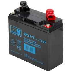 Μπαταρία AGM 12V 22Ah Χωρίς Συντήρηση Ερμητικά Κλειστή Μολύβδου-Οξέος VRLA για UPS Συστήματα Συναγερμού και Ηλιακά Συστήματα MW 