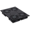 RACKキャビネット用ファンパネル 4基搭載 天井設置用 230V AC ブラック Signal A19-4W
