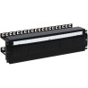 แผงจ่ายไฟฟ้าสำหรับตู้ RACK 19 นิ้ว ราง DIN TH-35 รองรับเบรกเกอร์ S 24 ตัว โครงเหล็กสีดำ IP20 PULSAR A19-TS-35/PD-3U