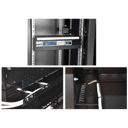 Πίνακας Διανομής Τάσης για Ερμάρια RACK 19 Ράγα DIN TH-35 για 24 Ασφάλειες S Ατσάλινο Περίβλημα Μαύρο IP20 PULSAR A19-TS-35/PD-3