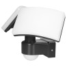 Dubbele LED Schijnwerper met PIR Bewegingssensor IP65 IK10 2x20W 3200lm 4000K Grafiet ADVITI AD-NL-6603BLR4