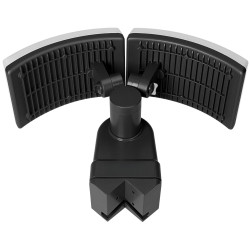 Podwójny Naświetlacz LED z Czujnikiem Ruchu PIR Zewnętrzny IP65 IK10 2x20W 3200lm 4000K Lampa Elewacyjna Grafit ADVITI AD-NL-660