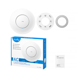 Точка доступу Wi-Fi 5 AC1200 Dual-Band Gigabit PoE Mesh Repeater WISP Hotspot стельова CUDY AP1300_P