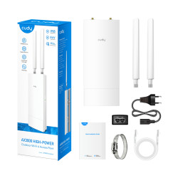 屋外用Wi-Fi 6アクセスポイント AX3000 PoE IP65メッシュ ファストローミング対応 CUDY AP3000 OUTDOOR