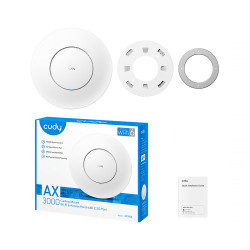 P přístupový bod Wi-Fi 6 AX3000 2.4GHz 5GHz Mesh PoE 2.5Gbps Indoor Repeater WISP Beamforming MU-MIMO 2.5GbE CUDY AP3000_P