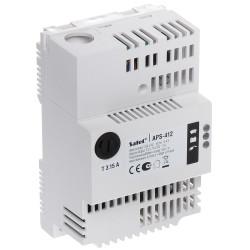 Τροφοδοτικό Buffer Switching 12V 4A DC για ράγα DIN Πλαστικό Περίβλημα Συστήματα Συναγερμού Παρακολούθηση CCTV SATEL APS-412
