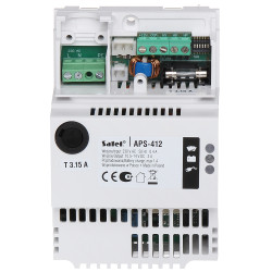 Switching Buffer Power Supply 12V 4A DC DIN Rail Plastic Housing Alarm Systems CCTV SATEL APS-412