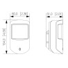 เครื่องตรวจจับ PIR ไร้สายสำหรับระบบเตือนภัย 868MHz ระยะตรวจจับ 1600ม กันสัตว์เลี้ยง DAHUA ARD1233-W2(868)