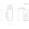 자율형 RFID Mifare 13.56MHz PIN 출입 통제기 IP66 이더넷 RS-485 Wiegand 실외형 DAHUA ASI1201E-V1