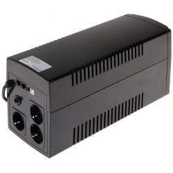 Nepertraukiamo maitinimo šaltinis UPS 1200VA 720W LCD AVR 3x Schuko serveriams kompiuteriams vaizdo stebėjimui LAN USB EAST AT-U