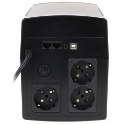 UPS de alimentação ininterrupta 1200VA 720W LCD AVR 3x Schuko para servidores computador monitoramento CCTV rede LAN USB EAST AT