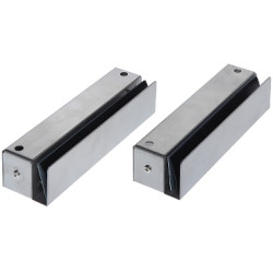 ขายึดสลักไฟฟ้าสำหรับประตูกระจกแบบกระจกชนกระจก สแตนเลสสตีล ชุดติดตั้ง ATLO ATLO-BEB-3