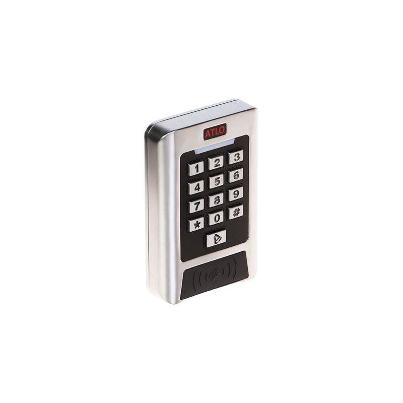 自律型テンキー付きRFIDカードリーダー 125kHz IP68 耐衝撃 屋外用 アクセス制御 ATLO ATLO-KRMD-510