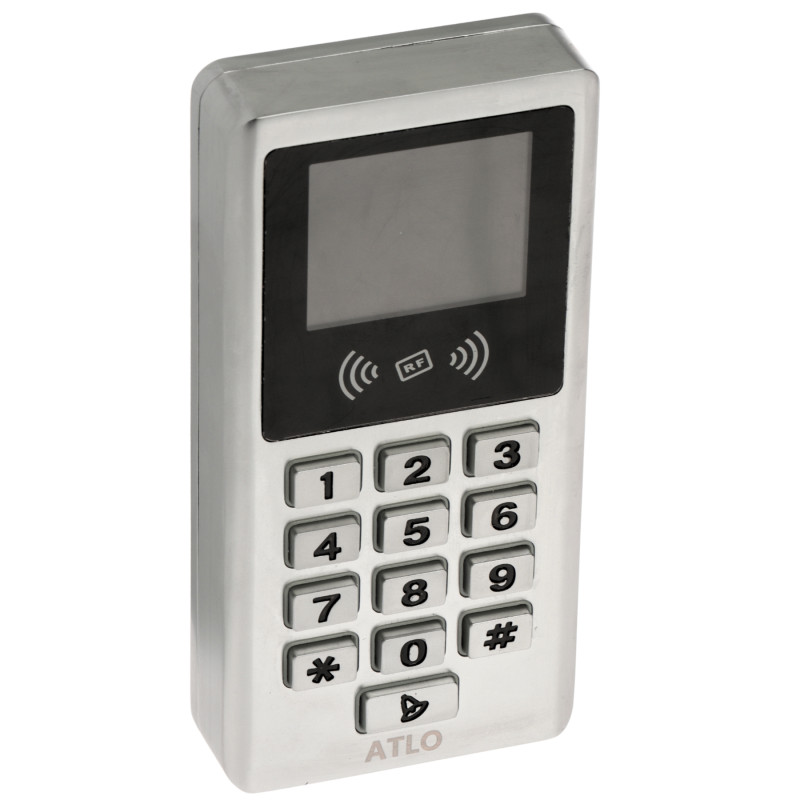 Serrure à code autonome Contrôleur d'accès WiFi RFID 125kHz PIN Tuya Smart Métal Argent 10000 Utilisateurs ATLO ATLO-KRMW-501