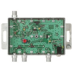 TV antenna subscriber amplifier 3 outputs gain control DVB-T2 power supply LTE filter AMS AWS-1243
