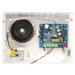 แหล่งจ่ายไฟสำรองแบบหม้อแปลง 12V 2A เกรด 2 สำหรับระบบสัญญาณเตือนภัย CCTV และระบบควบคุมการเข้าออก PULSAR AWZG2-12V2A-B
