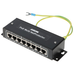 Flerkanals overspenningsvern LAN PoE 4-kanals Multi NetProtector Ethernet RJ45 beskyttelse AXON AXON-POE-MULTINET
