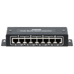 Többcsatornás LAN PoE túlfeszültségvédő 4 csatornás Multi NetProtector Ethernet RJ45 védelem AXON AXON-POE-MULTINET