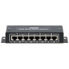 Többcsatornás LAN PoE túlfeszültségvédő 4 csatornás Multi NetProtector Ethernet RJ45 védelem AXON AXON-POE-MULTINET