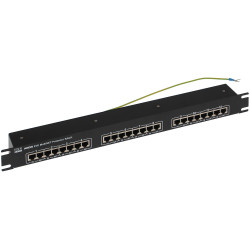 Багатоканальний обмежувач перенапруги LAN PoE 12-канальний для стійки RACK 19 дюймів захист мережі Ethernet AXON AXON-POE-MULTIN