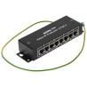 Pelindung Lonjakan LAN Ethernet PoE+ 4 Saluran Gigabit RJ45 Perlindungan Kilat Pemasangan AXON AXON-PRO-IP-4POE+