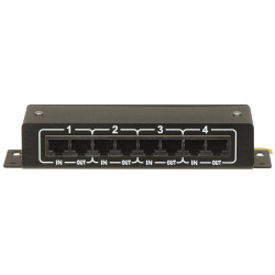 LAN IP PoE 4チャンネル サージプロテクター RJ45 ネットワークCCTV保護 シールド付き 雷保護 AXON AXON-VIDEO-IP-4POE