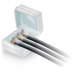 Hermetische Abzweigdose Gelbox IP68 Set 9 Stück für Erdinstallation und Garten Gelmuffe RayTech BAR-MP