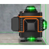 プロフェッショナルレーザー墨出し器 16ライン 360度 4D 緑色レーザー 範囲25m IP54 アクセサリー付き BIGSTREN BIGSTREN-18763
