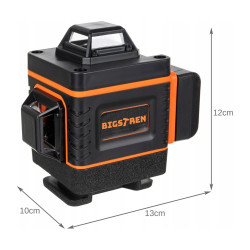 เลเซอร์วัดระดับมืออาชีพ 16 เส้น 4D 360 องศา แสงสีเขียว ระยะ 25 เมตร มาตรฐาน IP54 พร้อมอุปกรณ์เสริม BIGSTREN BIGSTREN-18763