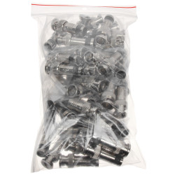 Plou BNC Kompresel evit kabel koaksial RG6 Triset-113 NS100 Set 50 pezh Delta BNC-W/4879*P50