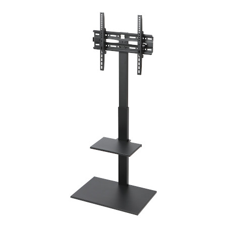 Volně stojící podlahový stojan na TV a monitor 32-55 palců VESA 400x400 s nastavitelnou policí BRATECK BRATECK-FS22-44TP
