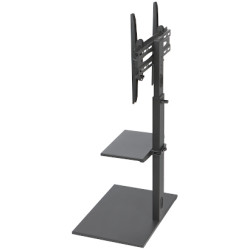 Volně stojící podlahový stojan na TV a monitor 32-55 palců VESA 400x400 s nastavitelnou policí BRATECK BRATECK-FS22-44TP