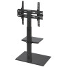 Volně stojící podlahový stojan na TV a monitor 32-55 palců VESA 400x400 s nastavitelnou policí BRATECK BRATECK-FS22-44TP