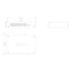 管理型産業用PoEスイッチ 6ポート 4xPoE 1xUplink 1xSFP Watchdog DIN DAHUA CHS4106-4ET-60