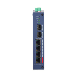 工业级4端口Hi-PoE 90W 2千兆SFP DIN导轨式云管理PoE交换机 CCTV监控看门狗 DAHUA CHS4206-4ET-90