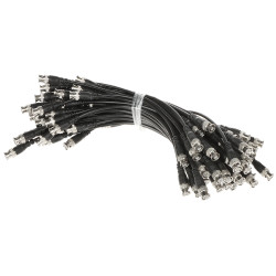 BNC male to male patch cable for CCTV equipment interconnection 0.3m 75 Ohm 50 pack DELTA CROSS-BNC/0.3M*P50