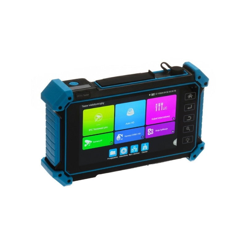 专业服务型IP AHD CVI TVI CVBS摄像机测试仪 5英寸LCD显示屏 4K ONVIF PoE TDR Wi-Fi Android 10 Delta CS-H7-50H