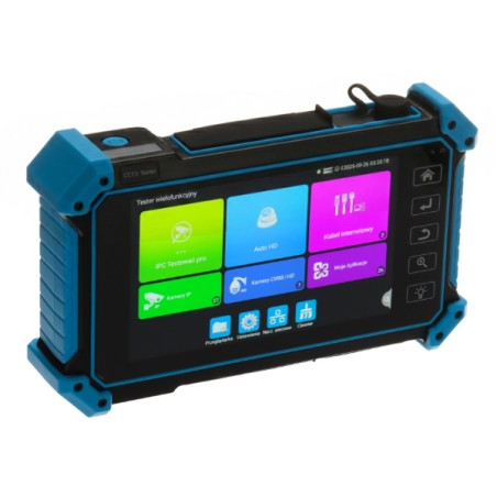 Profesionalus IP AHD CVI TVI CVBS kamerų testeris 5 colių LCD 4K ONVIF PoE TDR Wi-Fi Android 10 Delta CS-H7-50H