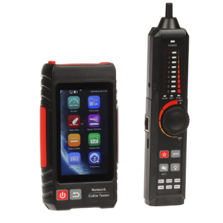 Multifunkčný tester sieťových káblov RJ45 RJ11 koaxiálnych TDR PoE PING IP skener 4 palcový dotykový displej Delta CS-NT64A