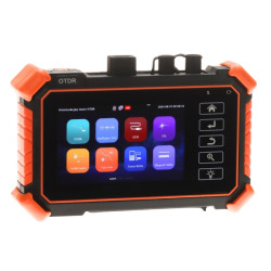 Refletômetro Óptico OTDR Medidor de Potência Óptica Testador de Rede RJ45 VFL PING 4 Polegadas Touch Delta Tester CS-R3-40H