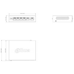 4 portu 10/100 Mbps PoE pārvaldāms mākoņa galddatora slēdzis ar gigabitu augšupsaiti Hi-PoE 60W Watchdog DAHUA CS4006-4ET2GT-60