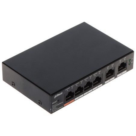 4-portni Gigabitni PoE Switch upravljivi Cloud CCTV VLAN Hi-PoE 60W 2x Uplink DAHUA CS4006-4GT-60