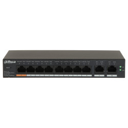 Dahua CS4010-8ET-60 8ポートPoEスイッチ 10/100M クラウドおよびWeb管理対応 Hi-PoE 60W ギガビットUplink 金属筐体 DAHUA CS4010-8ET-60