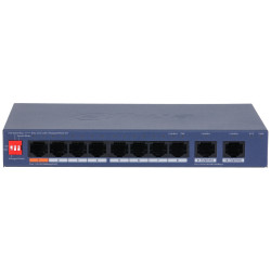 PoEマネージドスイッチ 8ポート 10/100Mbps 2ギガビットUplink Watchdog クラウド対応 VLAN メタル筐体 60W Smart DAHUA CS4010-8ET2GT-60