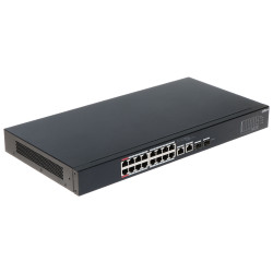 16portový PoE přepínač SFP spravovatelný Rack 19 síťový switch LAN Gigabit Uplink Web Cloud DAHUA CS4218-16ET-135