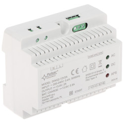 DIN rail mounted switching buffer power supply 12V 2.5A for CCTV and access control systems PULSAR DING2-12V2A