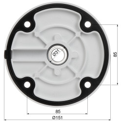 Lekapan siling untuk kamera dome penyesuai pelekap aluminium putih lengan 54cm aksesori CCTV Hikvision DS-1271ZJ-110