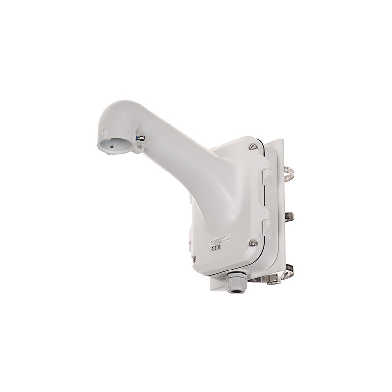 Robust stolpfäste för PTZ-kameror utomhus vitt stål aluminium monteringsfäste Hikvision DS-1604ZJ-POLE