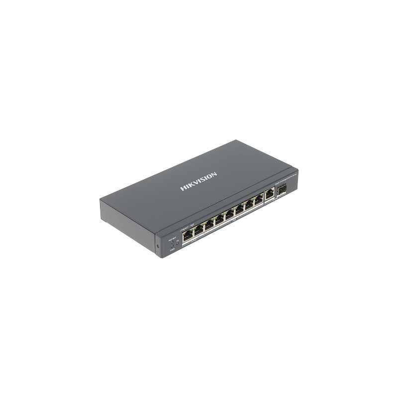 8端口PoE+交换机 2个Hi-PoE千兆SFP RJ45接口 300米扩展 Watchdog 金属外壳 CCTV Hikvision DS-3E0510HP-E