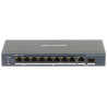8端口PoE+交换机 2个Hi-PoE千兆SFP RJ45接口 300米扩展 Watchdog 金属外壳 CCTV Hikvision DS-3E0510HP-E